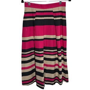 LK Bennett Women's Striped Multicolor Martha Skirt Size US 6 UK 10 EU 36